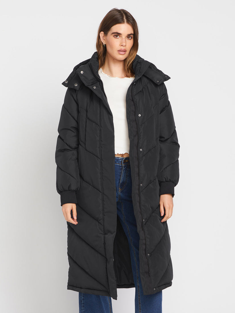Abrigo Alldaylong Puff - Black