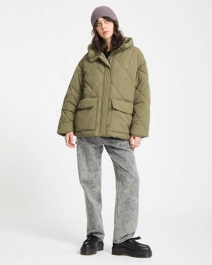 Chaqueta Out Of Boxy Puff - Wintermoss