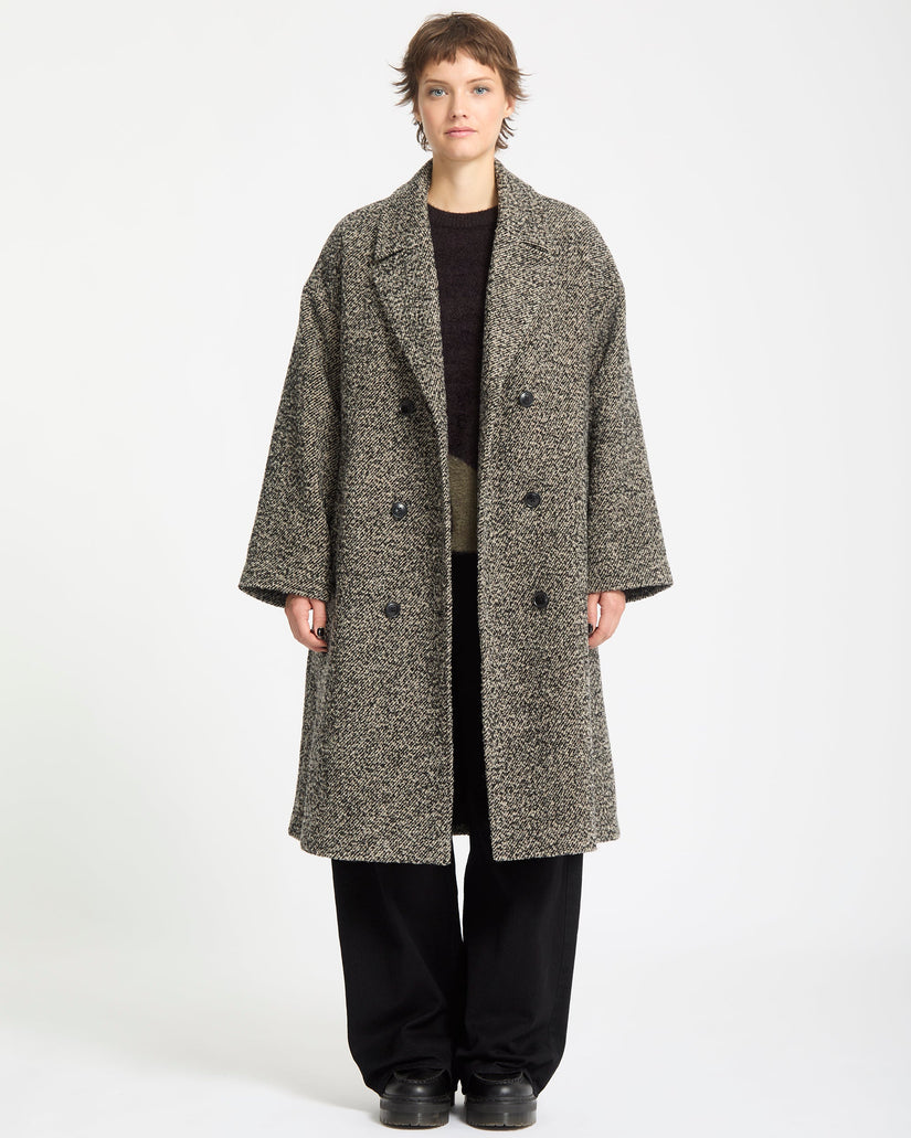 Abrigo Largo Eastcoat - Black White