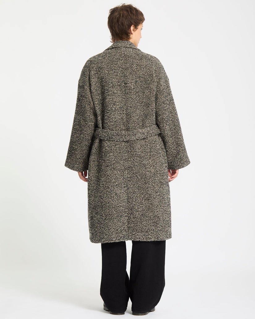 Abrigo Largo Eastcoat - Black White