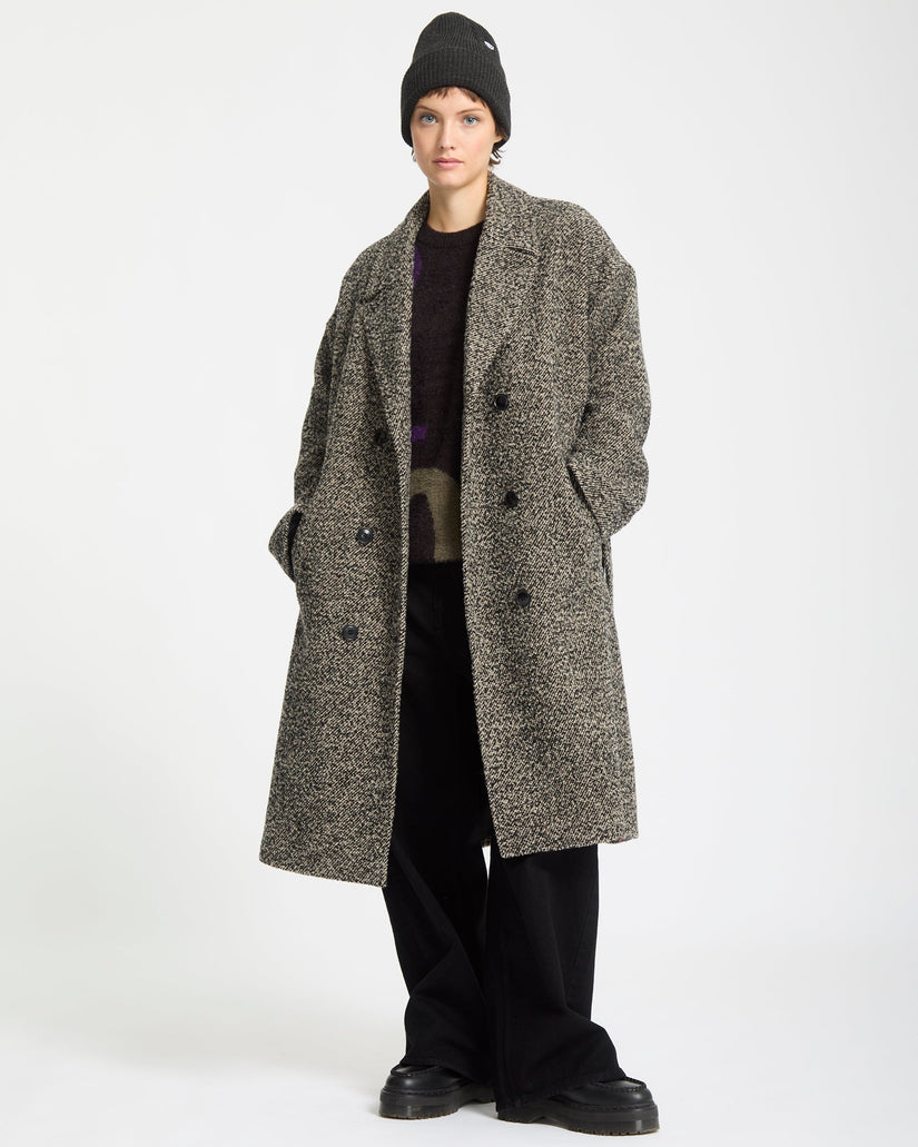 Abrigo Largo Eastcoat - Black White