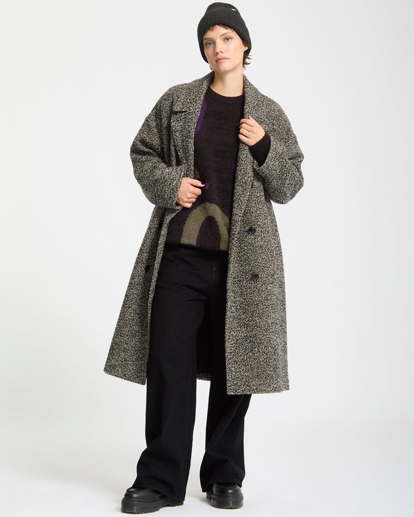 Abrigo Largo Eastcoat - Black White