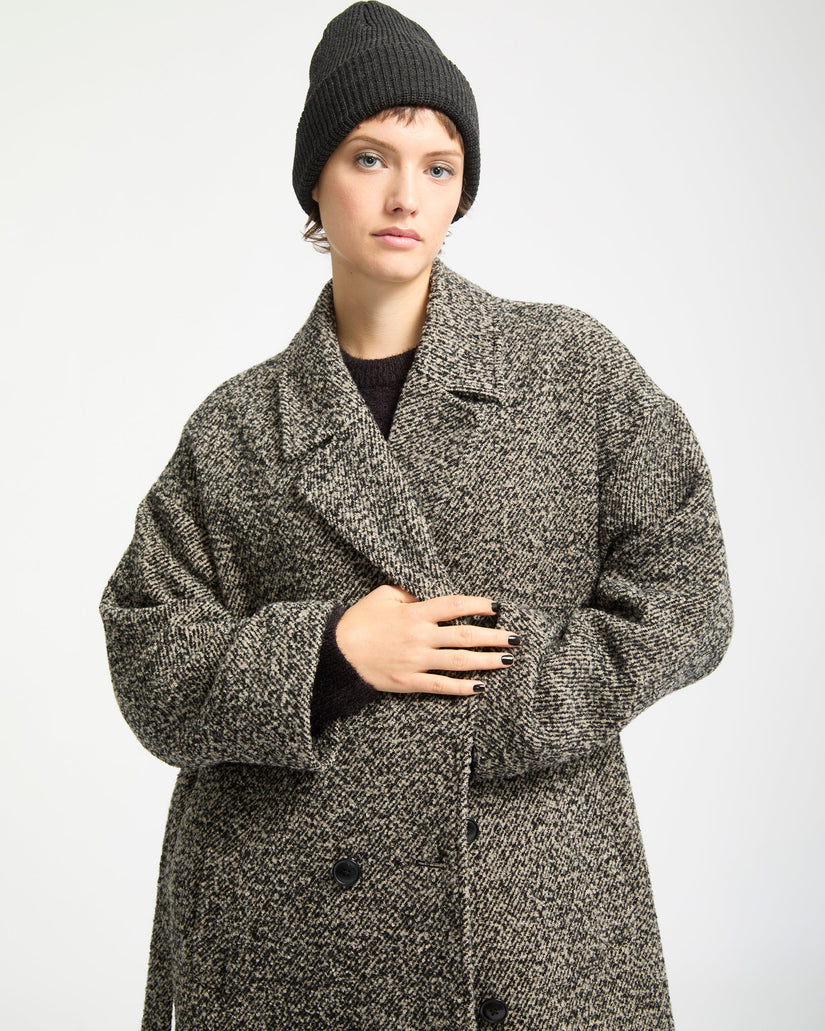 Abrigo Largo Eastcoat - Black White