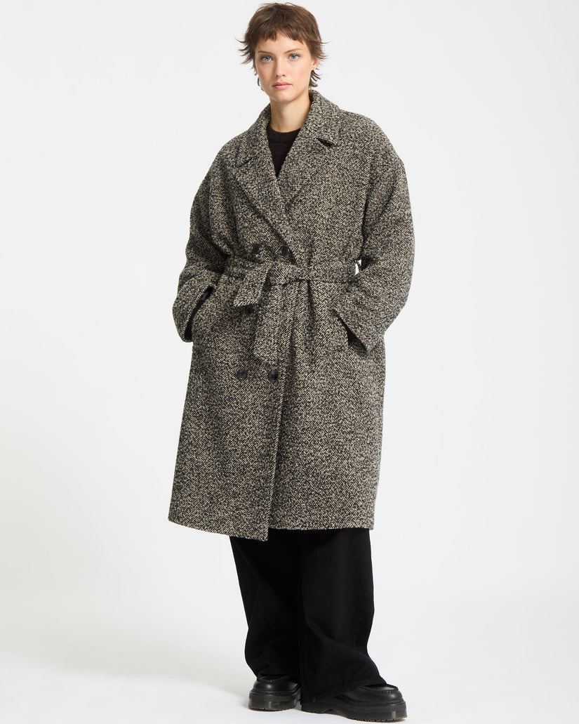 Abrigo Largo Eastcoat - Black White