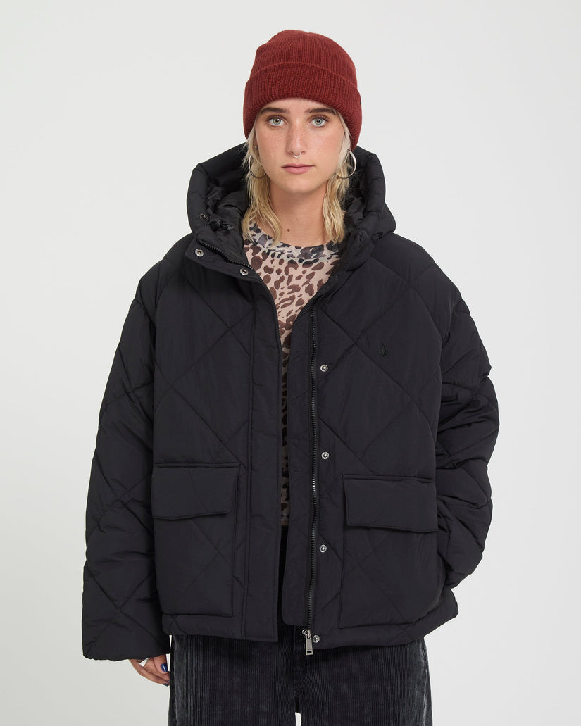 Chaqueta Out Of Boxy Puff - Black