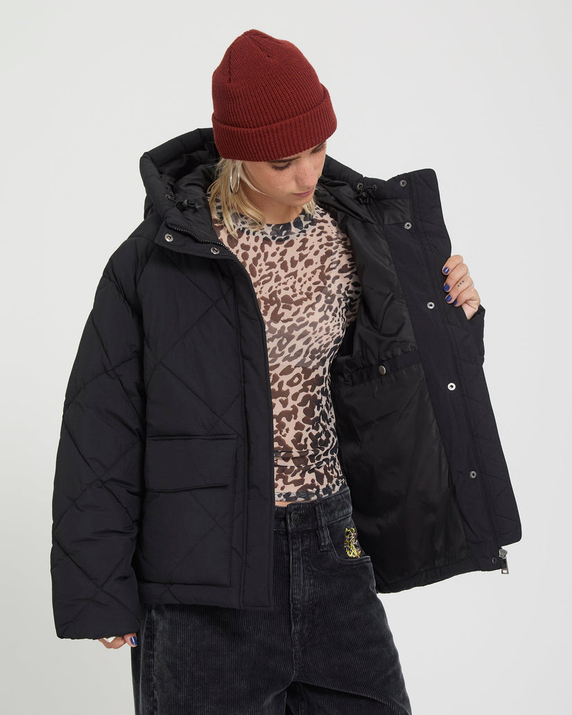 Chaqueta Out Of Boxy Puff - Black