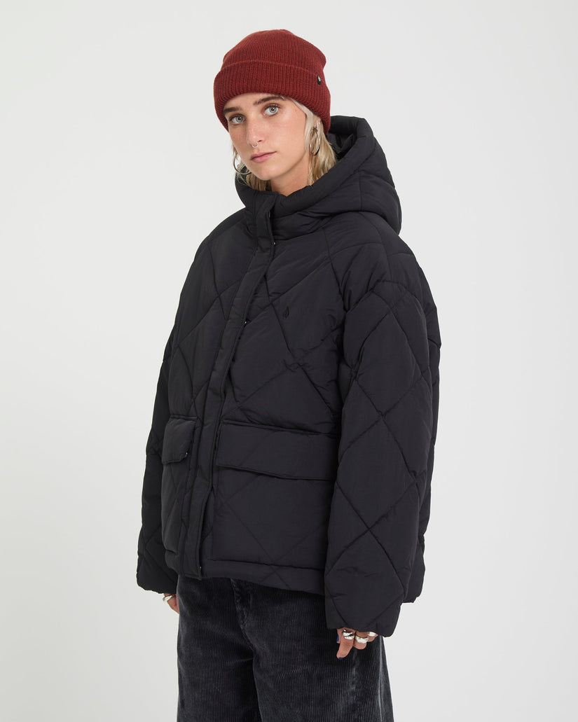 Chaqueta Out Of Boxy Puff - Black