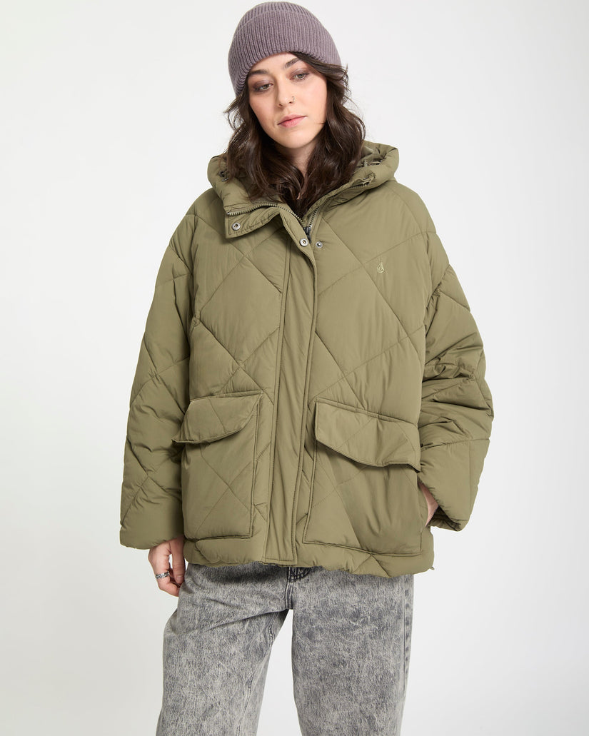 Chaqueta Out Of Boxy Puff - Wintermoss