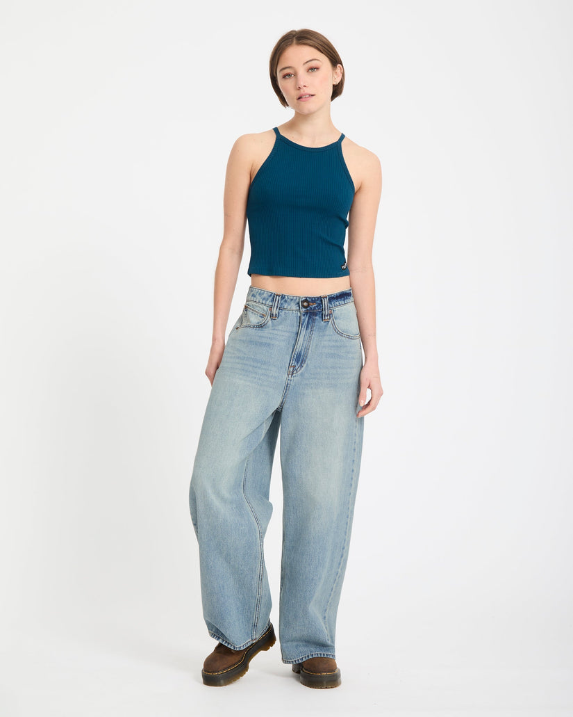 Pantalón vaquero Beeggy - Dusty Blue Wash