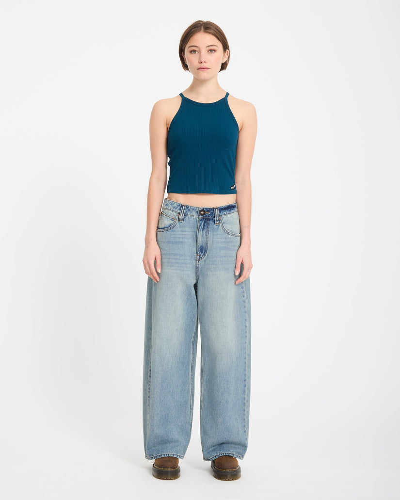Pantalón vaquero Beeggy - Dusty Blue Wash