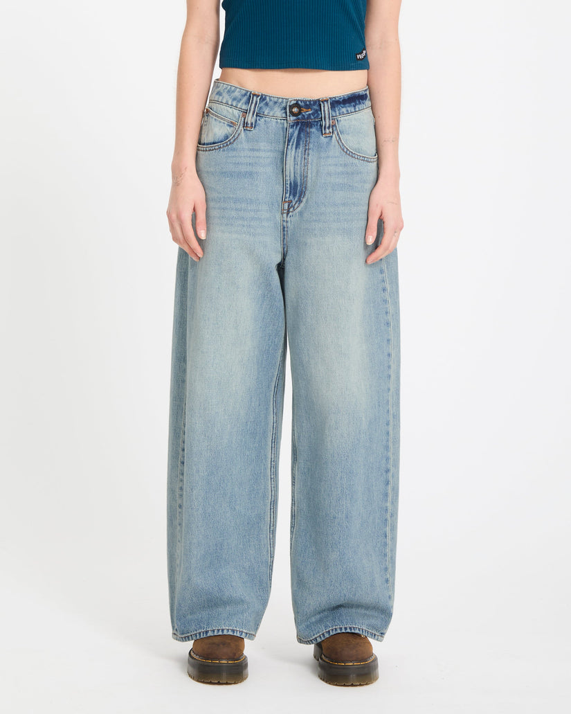 Pantalón vaquero Beeggy - Dusty Blue Wash