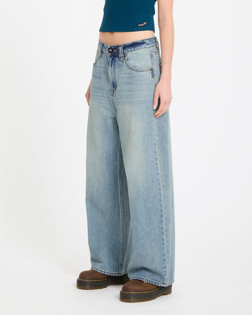 Pantalón vaquero Beeggy - Dusty Blue Wash