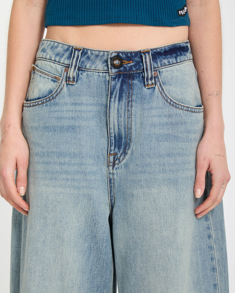 Pantalón vaquero Beeggy - Dusty Blue Wash