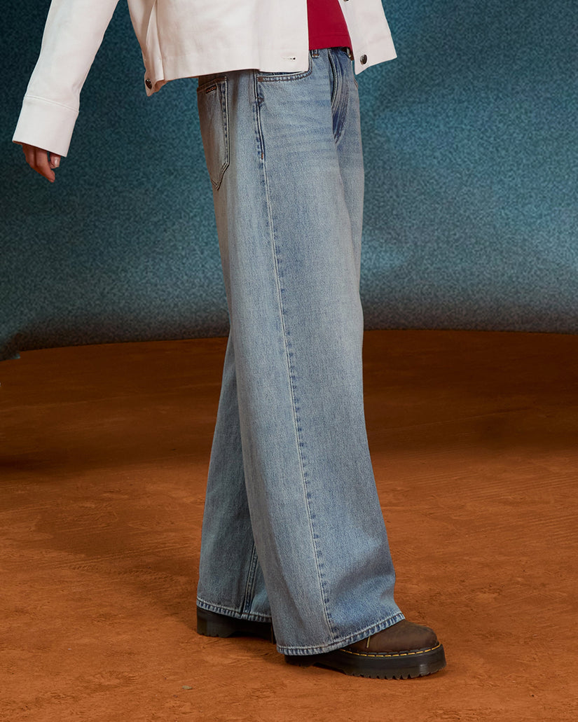 Pantalón vaquero Beeggy - Dusty Blue Wash