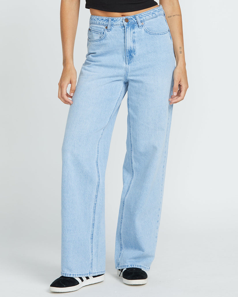 Pantalón vaquero Stoned Boyfriend High Rise - Blue Bird