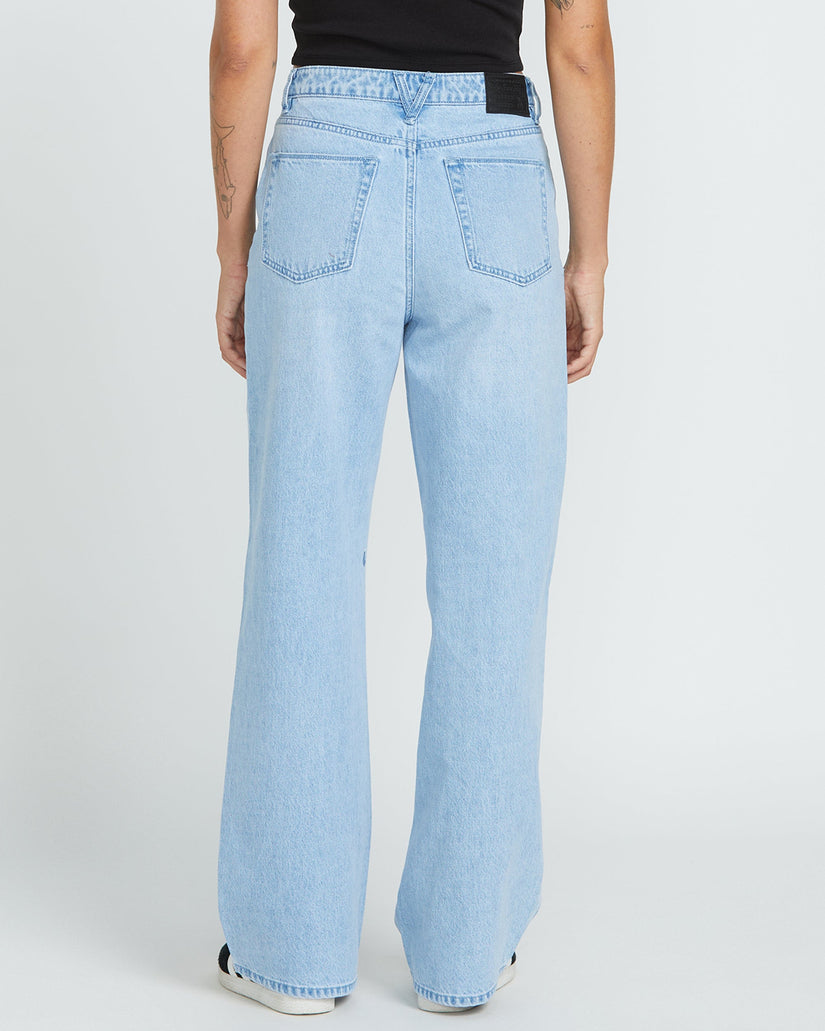 Pantalón vaquero Stoned Boyfriend High Rise - Blue Bird