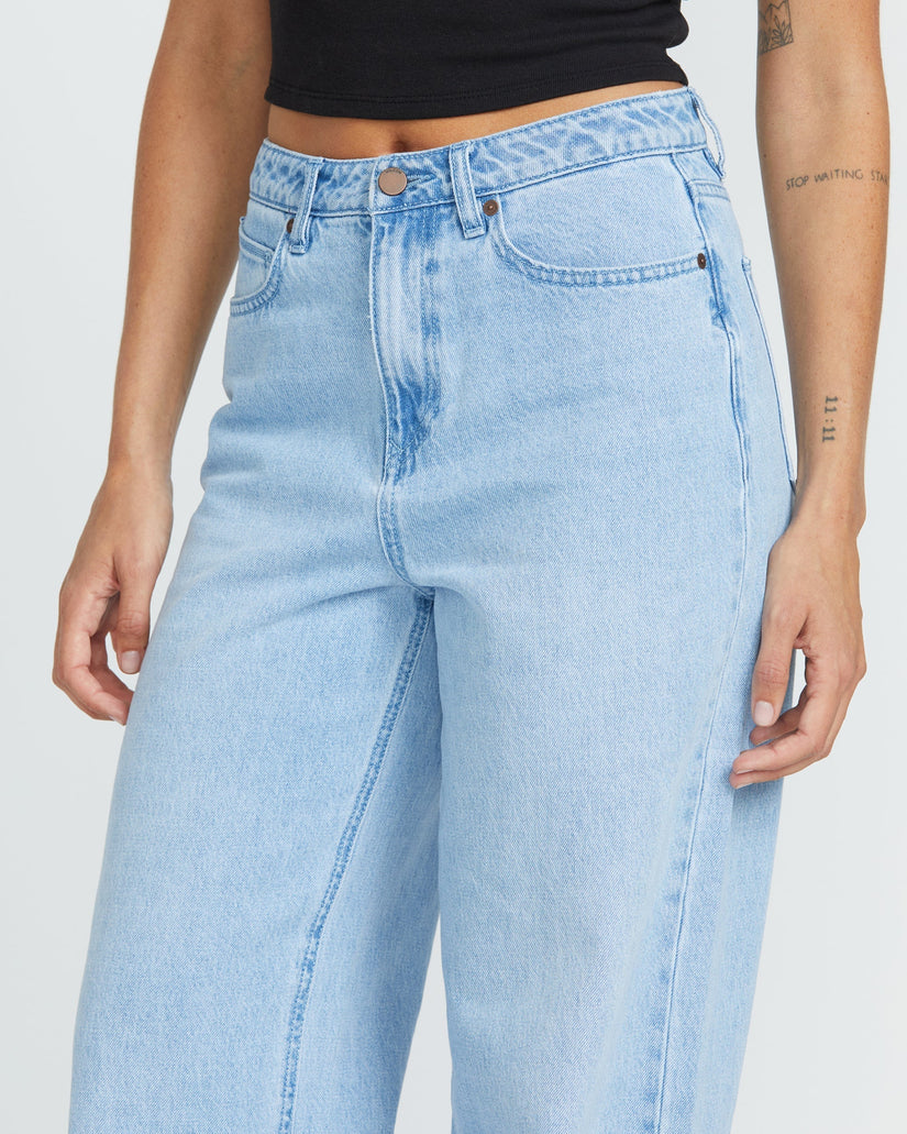 Pantalón vaquero Stoned Boyfriend High Rise - Blue Bird