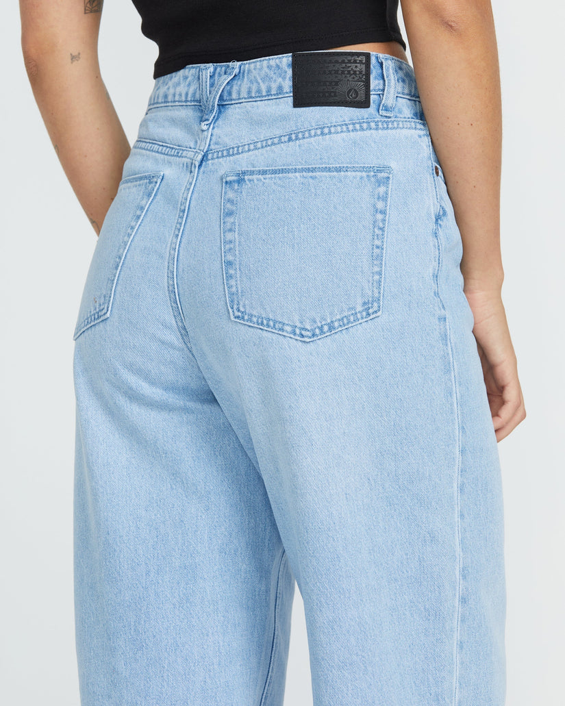 Pantalón vaquero Stoned Boyfriend High Rise - Blue Bird