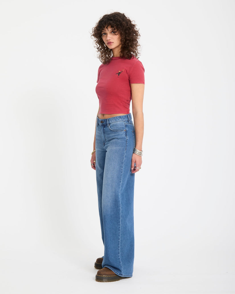 Pantalón vaquero Stoned Boyfriend Low Rise - Worn Light Blue