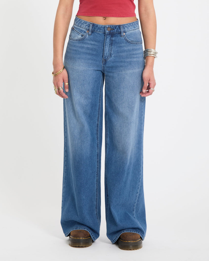 Pantalón vaquero Stoned Boyfriend Low Rise - Worn Light Blue