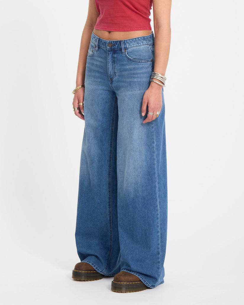 Pantalón vaquero Stoned Boyfriend Low Rise - Worn Light Blue