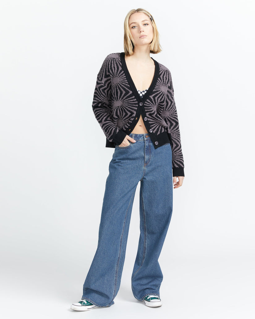 Pantalón Vaquero De Tiro Alto Stoned - Indigo Ridge Wash