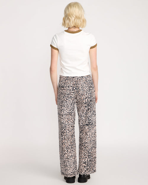 Pantalón Vaquero Stoned Boyfriend Lowrise - Animal Print