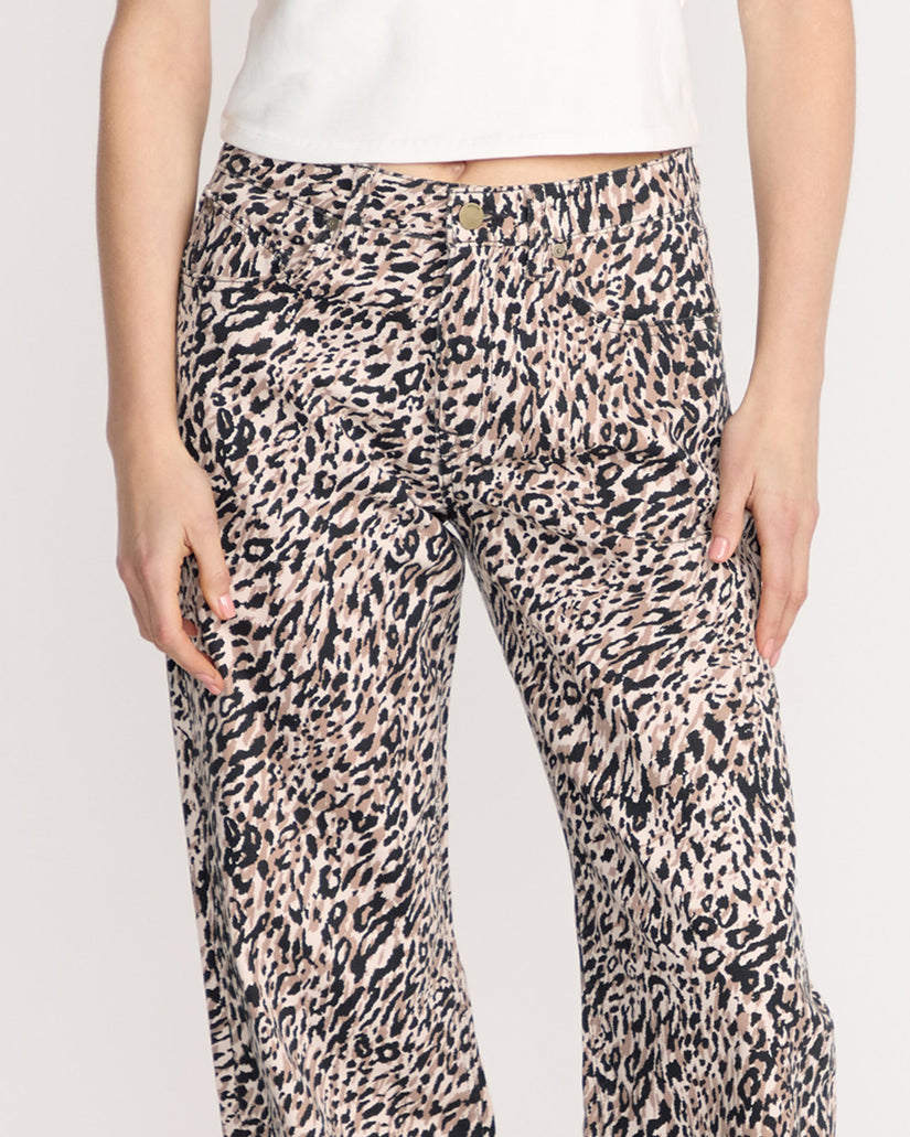 Pantalón Vaquero Stoned Boyfriend Lowrise - Animal Print