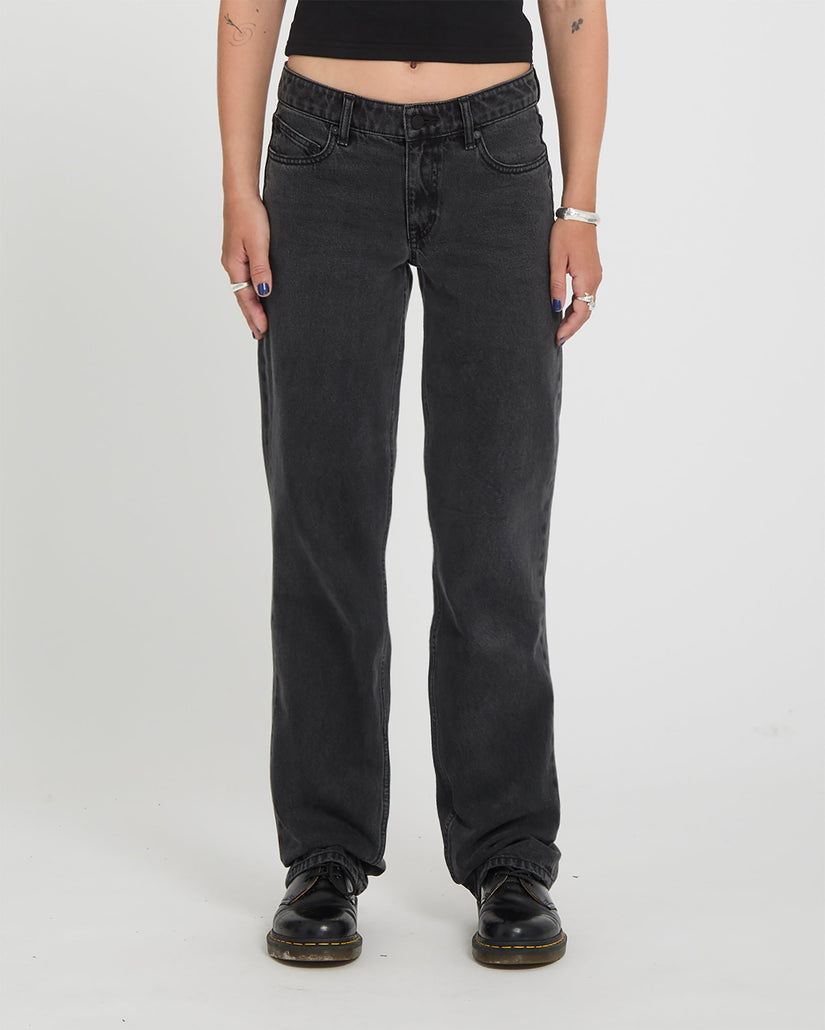 Pantalón vaquero Stoned Low Waist - Washed Slate