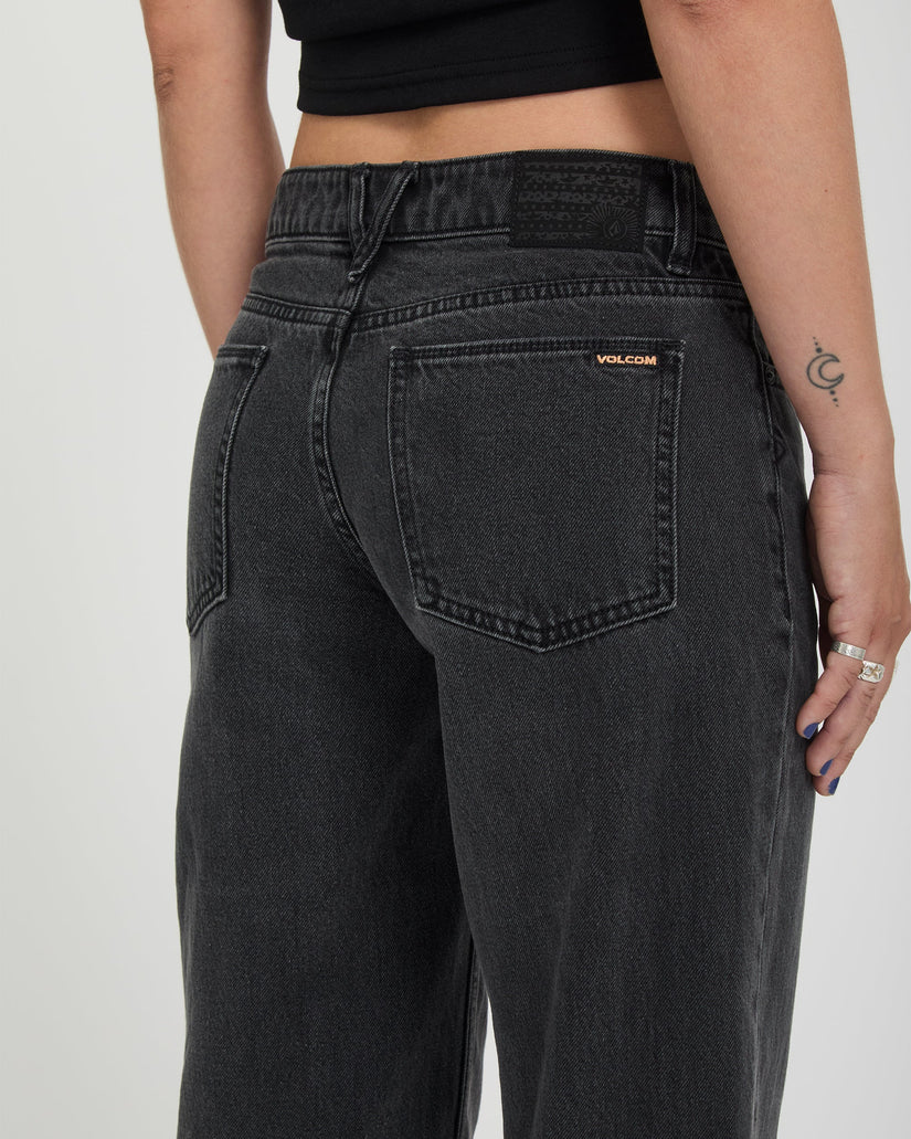 Pantalón vaquero Stoned Low Waist - Washed Slate