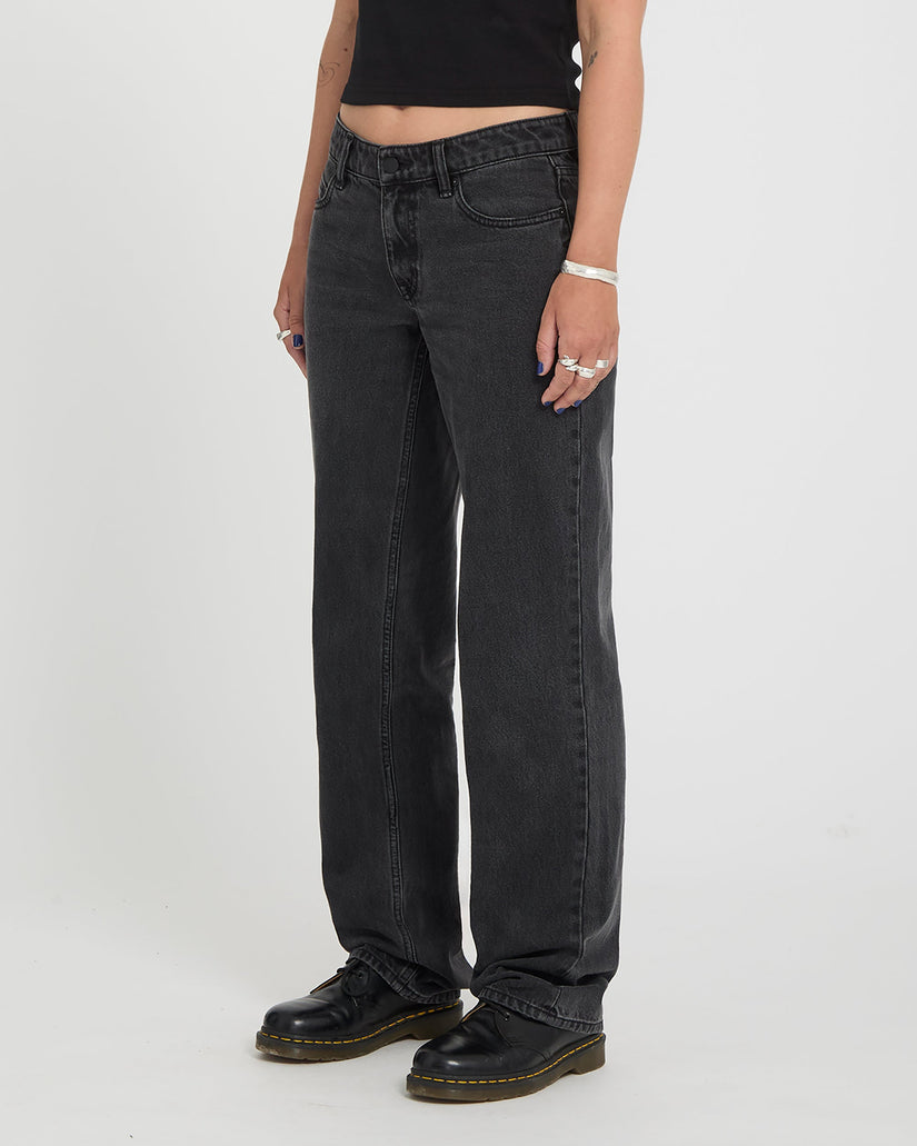Pantalón vaquero Stoned Low Waist - Washed Slate