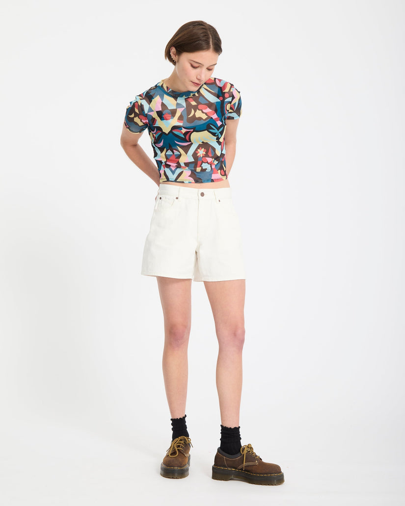 Pantalón corto Stoned Boyfriend - Vintage White