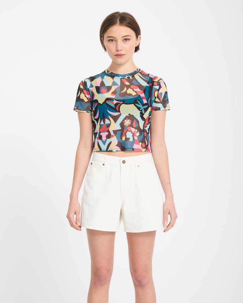 Pantalón corto Stoned Boyfriend - Vintage White