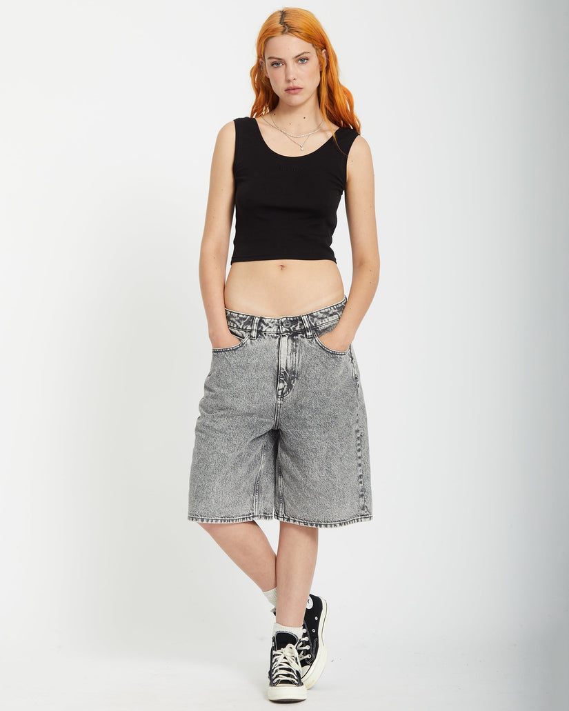 Pantalón corto vaquero Beeggy - Grey Vintage