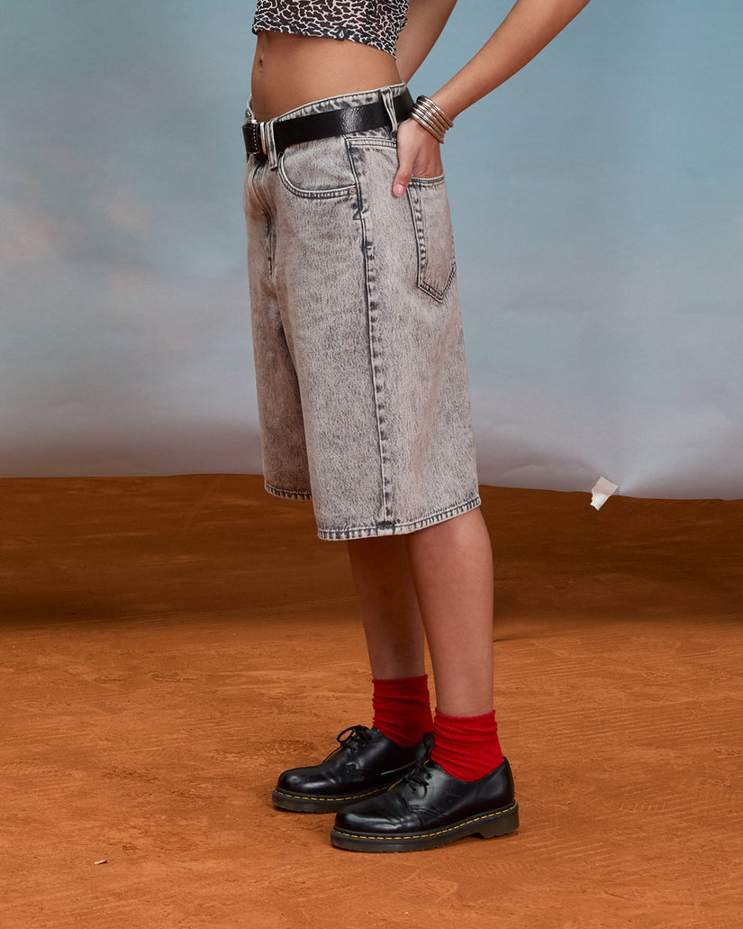 Pantalón corto vaquero Beeggy - Grey Vintage