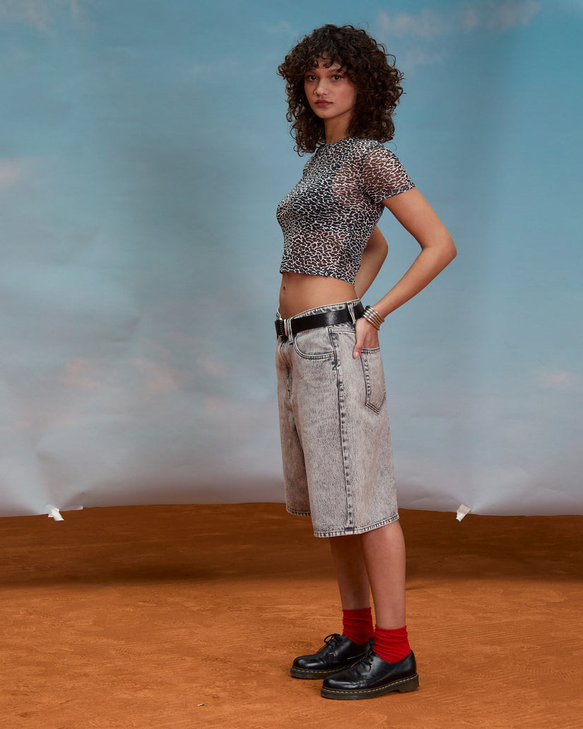 Pantalón corto vaquero Beeggy - Grey Vintage