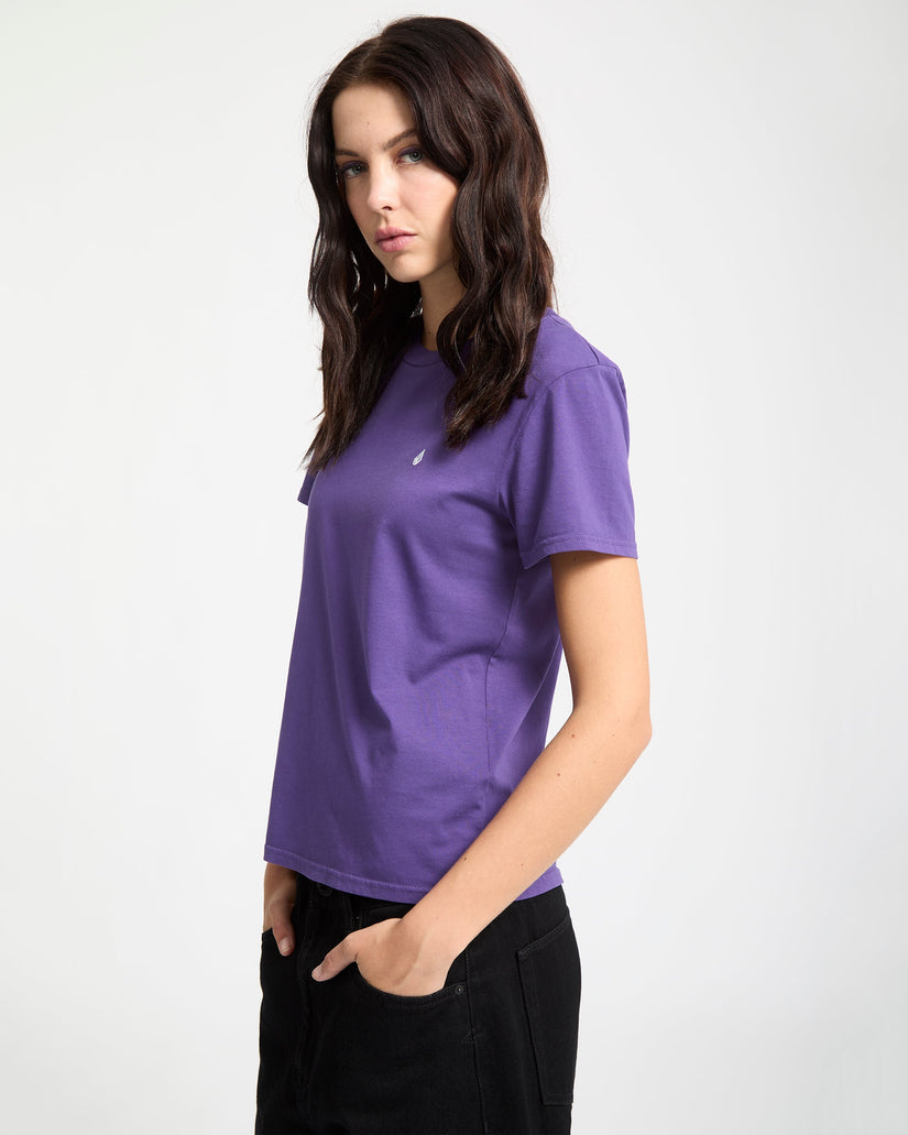 Camiseta Solid Stone Emb - Acai