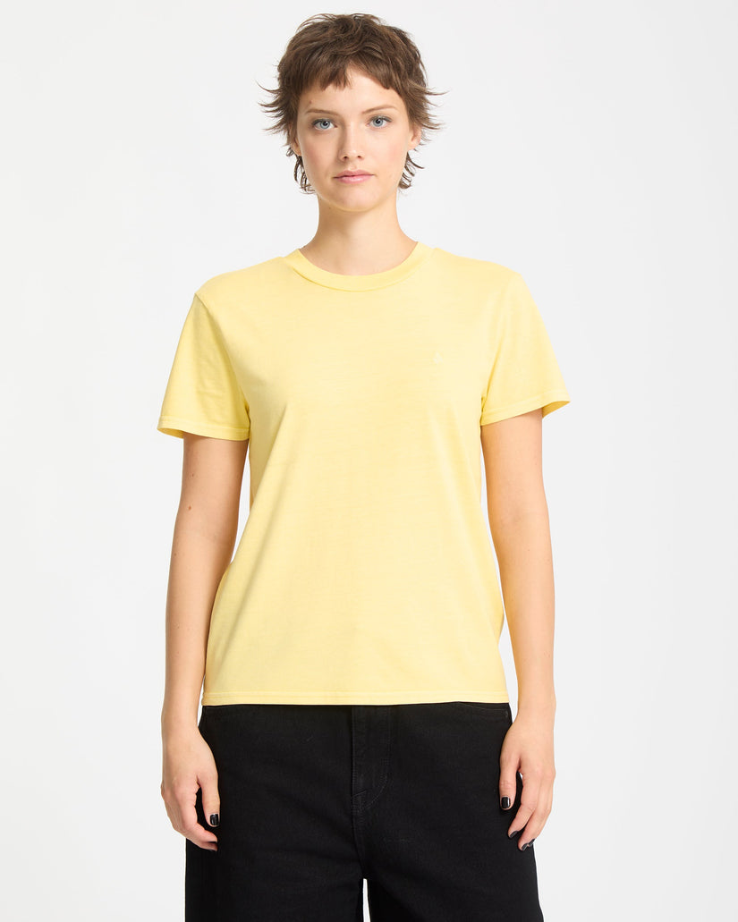 Camiseta Solid Stone Emb - Dawn Yellow