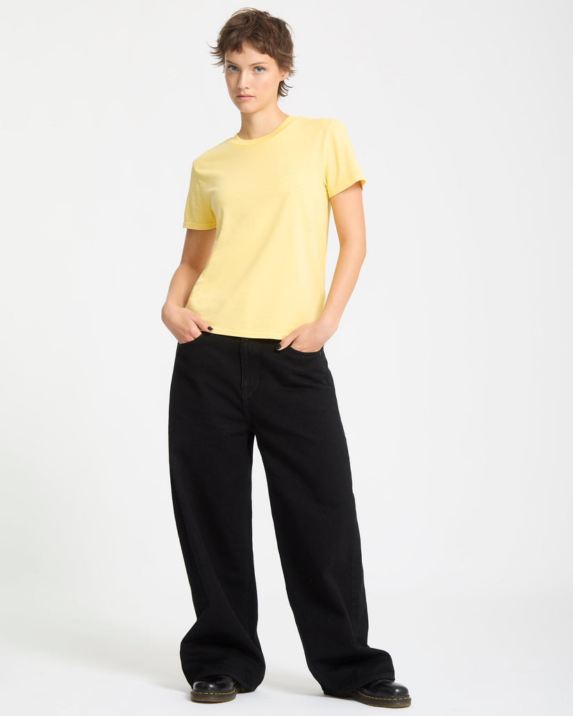 Camiseta Solid Stone Emb - Dawn Yellow