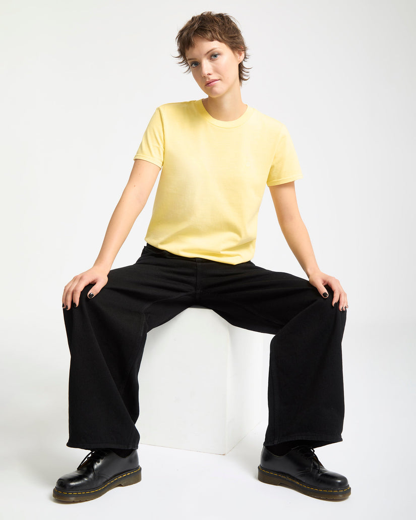 Camiseta Solid Stone Emb - Dawn Yellow