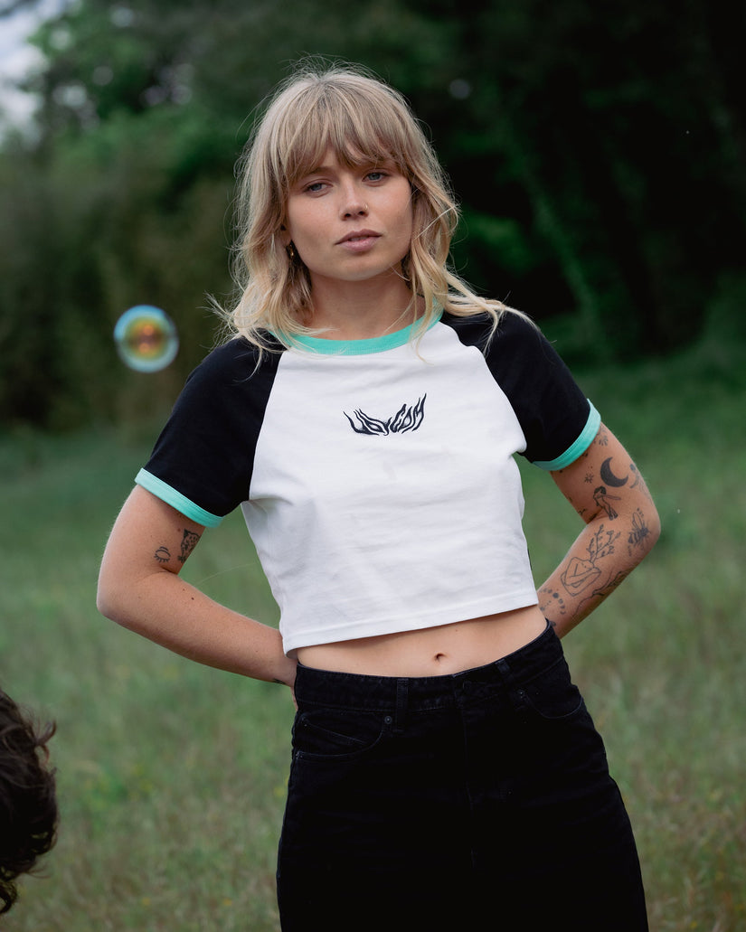 Camiseta Alix 2 - BLACK WHITE