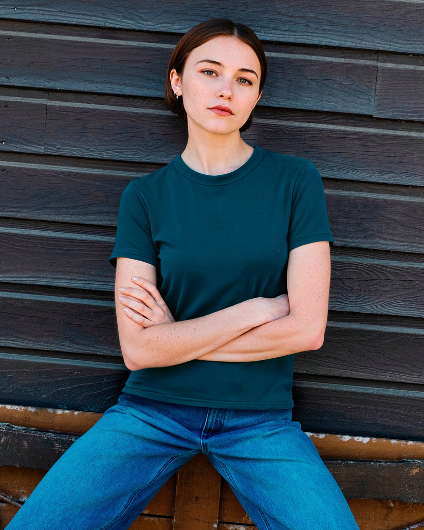 Camiseta Solid Stone - Atlantic Deep