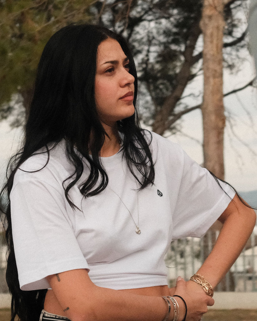 Camiseta Stone Blanks Up - White