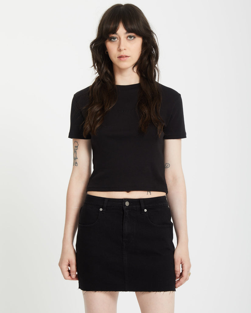 Camiseta crop top Volcomstone Tight - Black