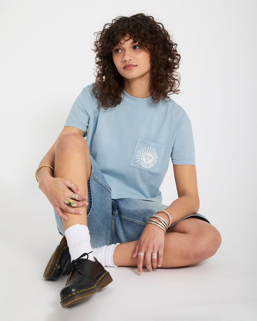 Camiseta Pocket Dial - Cali Blue