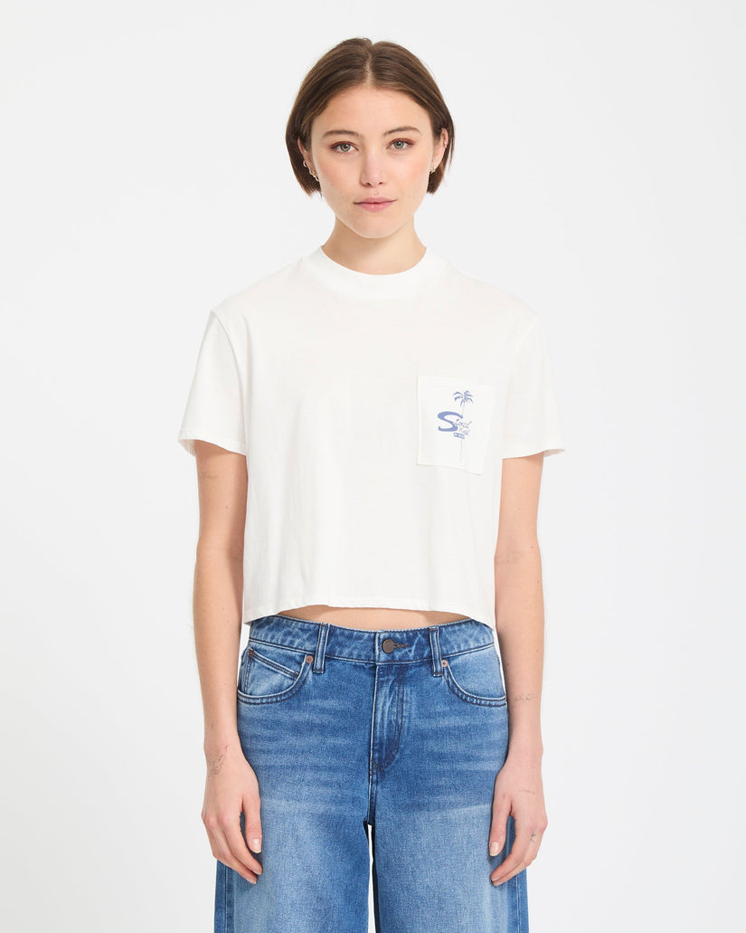 Camiseta Pocket Dial - Vintage White