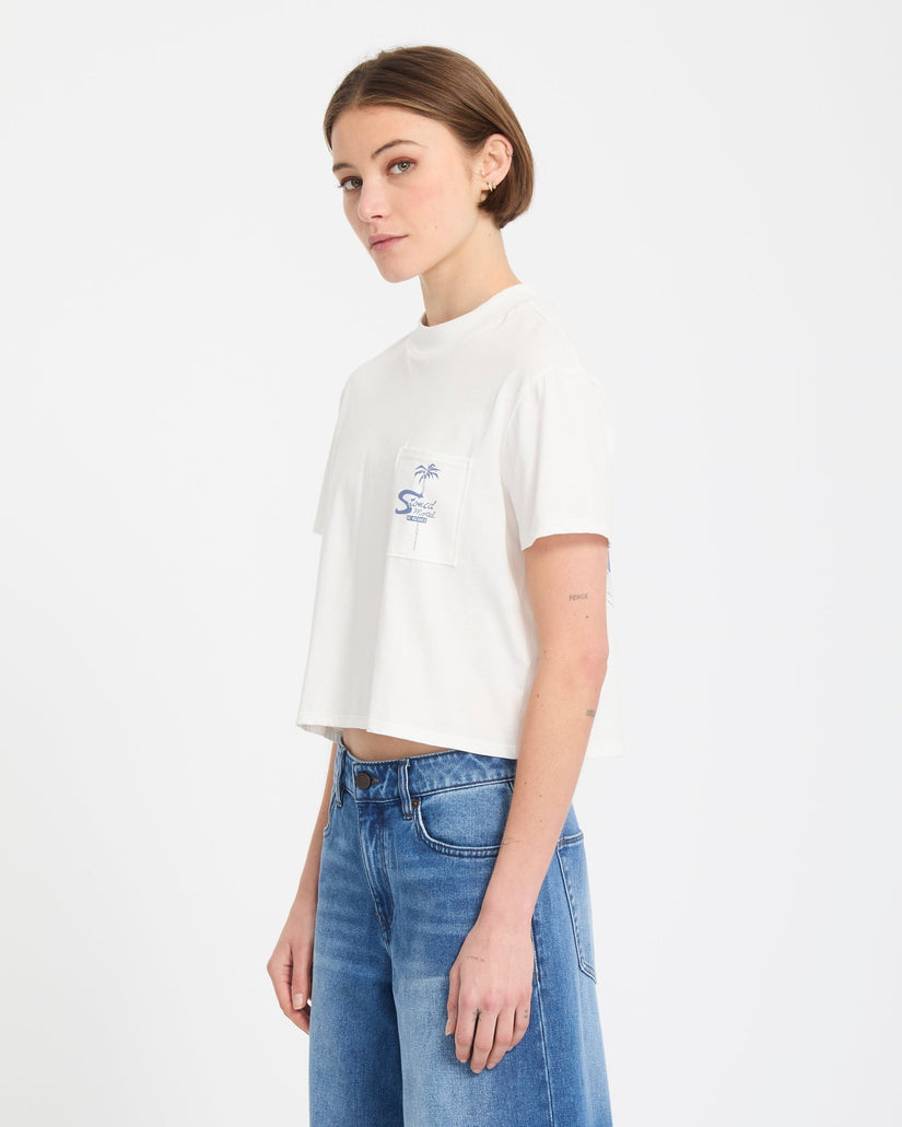 Camiseta Pocket Dial - Vintage White