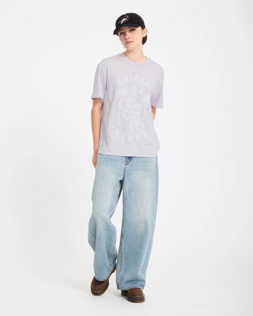 Camiseta Burnout Boyfriend - Dusty Lavender