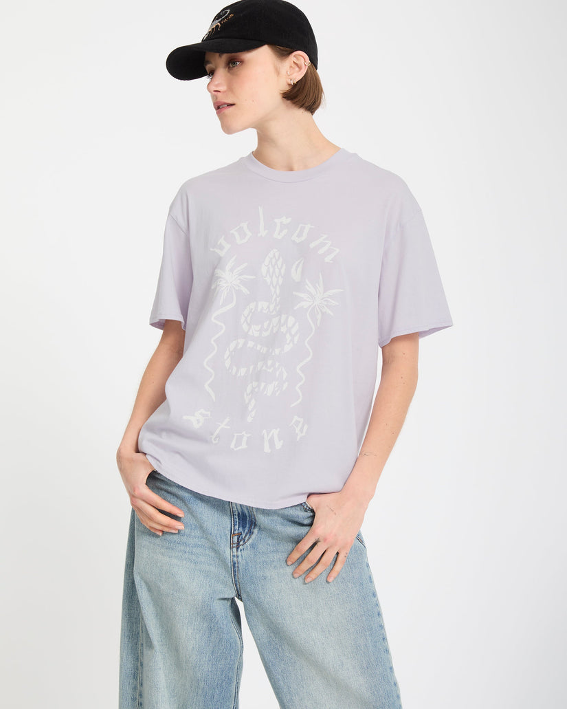 Camiseta Burnout Boyfriend - Dusty Lavender
