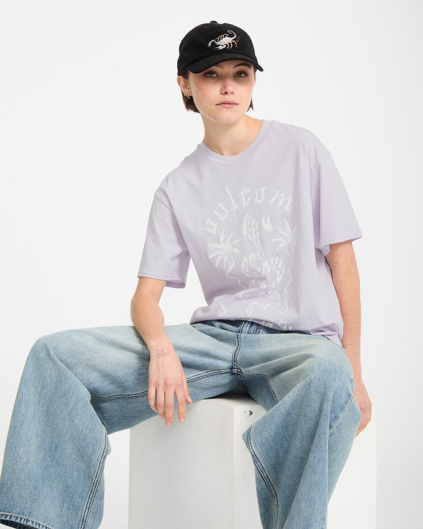 Camiseta Burnout Boyfriend - Dusty Lavender